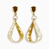 Earrings|Effy Jewelry 14K Yellow Gold Pear Shape Drop Earrings