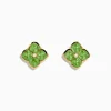 Earrings|Effy Jewelry 14K Yellow Gold Peridot and Diamond Earrings