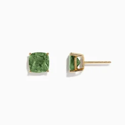 Earrings|BH Multi 14K Yellow Gold Peridot Stud Earrings, 4.50 TCW