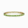 Bracelets|Effy Jewelry 14K Yellow Gold Peridot Tennis Bracelet 13.50 TCW