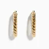Earrings|Effy Jewelry 14K Yellow Gold Twisted Tube Hoops