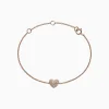 Bracelets|Effy Jewelry Kidz 14K Rose Gold Diamond Heart Bracelet, 0.14 TCW