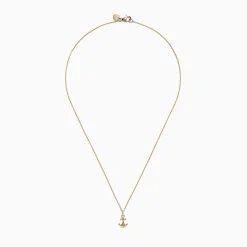Necklaces & Pendants|Effy Jewelry Kidz 14K Yellow Gold Diamond Anchor Necklace, 0.01 TCW