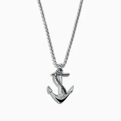 Mens|Effy Jewelry Men's 925 Sterling Silver Anchor Pendant