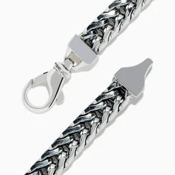 Mens|Effy Jewelry Men's 925 Sterling Silver and 14K Yellow Gold Sapphire Chain Link Bracelet 2.0 TCW