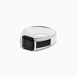 Mens|Effy Jewelry Men's 925 Sterling Silver Black Spinel Ring