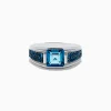 Mens|Effy Jewelry Men's 925 Sterling Silver Blue Topaz Ring