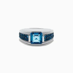 Mens|Effy Jewelry Men's 925 Sterling Silver Blue Topaz Ring