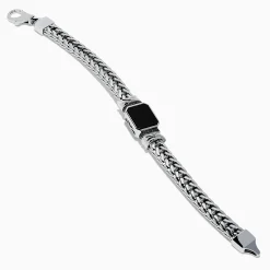 Mens|Effy Jewelry Men's 925 Sterling Silver Onyx and Black Diamond Bracelet