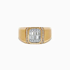 Mens|Effy Jewelry Men's 14K Two Tone Gold Diamond Ring