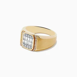 Mens|Effy Jewelry Men's 14K Two Tone Gold Diamond Ring