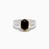 Mens|Effy Jewelry Men's 14K Two-Tone Onyx and Diamond Ring