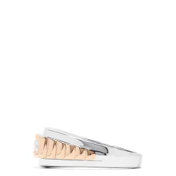 Mens|Effy Jewelry Men's 14K White and Rose Gold Diamond Ring, 0.49 TCW