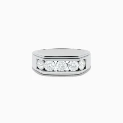 Mens|Effy Jewelry Men's 14K White Gold Diamond Ring