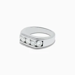 Mens|Effy Jewelry Men's 14K White Gold Diamond Ring