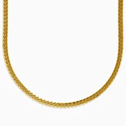 Mens|Effy Jewelry Men's 14K Yellow Gold 20" Solid Cuban Domed Chain