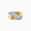 Mens|Effy Jewelry Men's 14K Yellow Gold and Diamond Ring