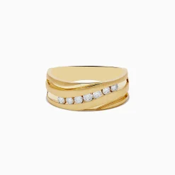 Mens|Effy Jewelry Men's 14K Yellow Gold Diamond Ring