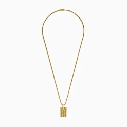 Mens|Effy Jewelry Men's 14K Yellow Gold Diamond Pendant