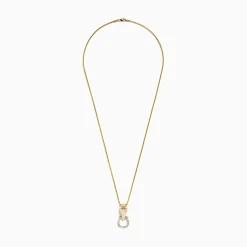 Mens|Effy Jewelry Men's 14K Yellow Gold Diamond Horse Pendant