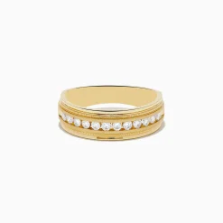 Mens|Effy Jewelry Men's 14K Yellow Gold Diamond Ring