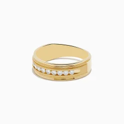 Mens|Effy Jewelry Men's 14K Yellow Gold Diamond Ring