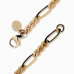 Mens|Effy Jewelry Men's 14K Yellow Gold Figaro Chain Bracelet
