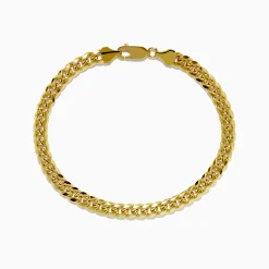 Mens|Effy Jewelry Men's 14K Yellow Gold Hollow Curb Chain Link Bracelet 8 3/4"