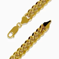 Mens|Effy Jewelry Men's 14K Yellow Gold Hollow Curb Chain Link Bracelet 8.5"