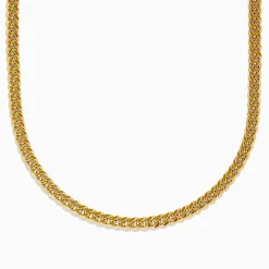 Mens|Effy Jewelry Men's 14K Yellow Gold Hollow Cuban Chain Necklace - 22''