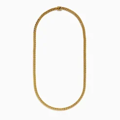 Mens|Effy Jewelry Men's 14K Yellow Gold Hollow Cuban Chain Necklace - 22''