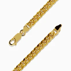 Mens|Effy Jewelry Men's 14K Yellow Gold 4.5mm Solid Cuban Domed 9" Bracelet