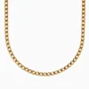 Mens|Effy Jewelry Men's 14K Yellow Gold Oval Curb Chain Necklace, 22''