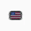 Mens|Effy Jewelry Men's Sterling Silver Black Diamond, Ruby, Sapphire Air Force Ring