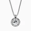 Mens|Effy Jewelry Men's Sterling Silver Compass Pendant