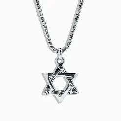 Mens|Effy Jewelry Men's Sterling Silver Star of David Pendant