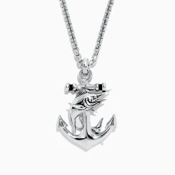 Mens|Effy Jewelry Men's Sterling Silver Swordfish and Anchor Pendant