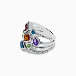 Rings|Effy Jewelry Mosaic 925 Sterling Silver Multi Gemstone Ring