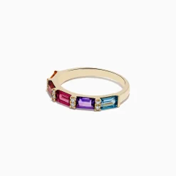 Rings|Effy Jewelry Mosaic 14K Yellow Gold Multi Gemstone Ring