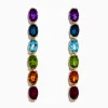 Earrings|Effy Jewelry Mosaic 14K Yellow Gold Multi Gemstone Drop Earrings