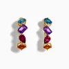 Earrings|Effy Jewelry Mosaic 14K Yellow Gold Multi Gemstone Earrings