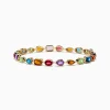 Bracelets|Effy Jewelry Mosaic 14K Yellow Gold Multi Color Gemstone Bracelet