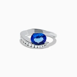 Rings|Effy Jewelry Nahla 14K White Gold Floating Tanzanite and Diamond Ring