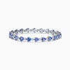 Bracelets|Effy Jewelry Nahla 14K White Gold Tanzanite and Diamond Tennis Bracelet