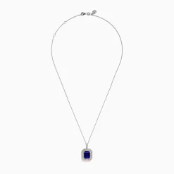 Necklaces & Pendants|Effy Jewelry Nahla 14K White u0026 Yellow Gold Tanzanite and Diamond Pendant