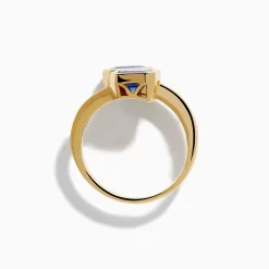 Rings|Effy Jewelry Nahla 14K Yellow Gold Tanzanite and Diamond Bypass Ring