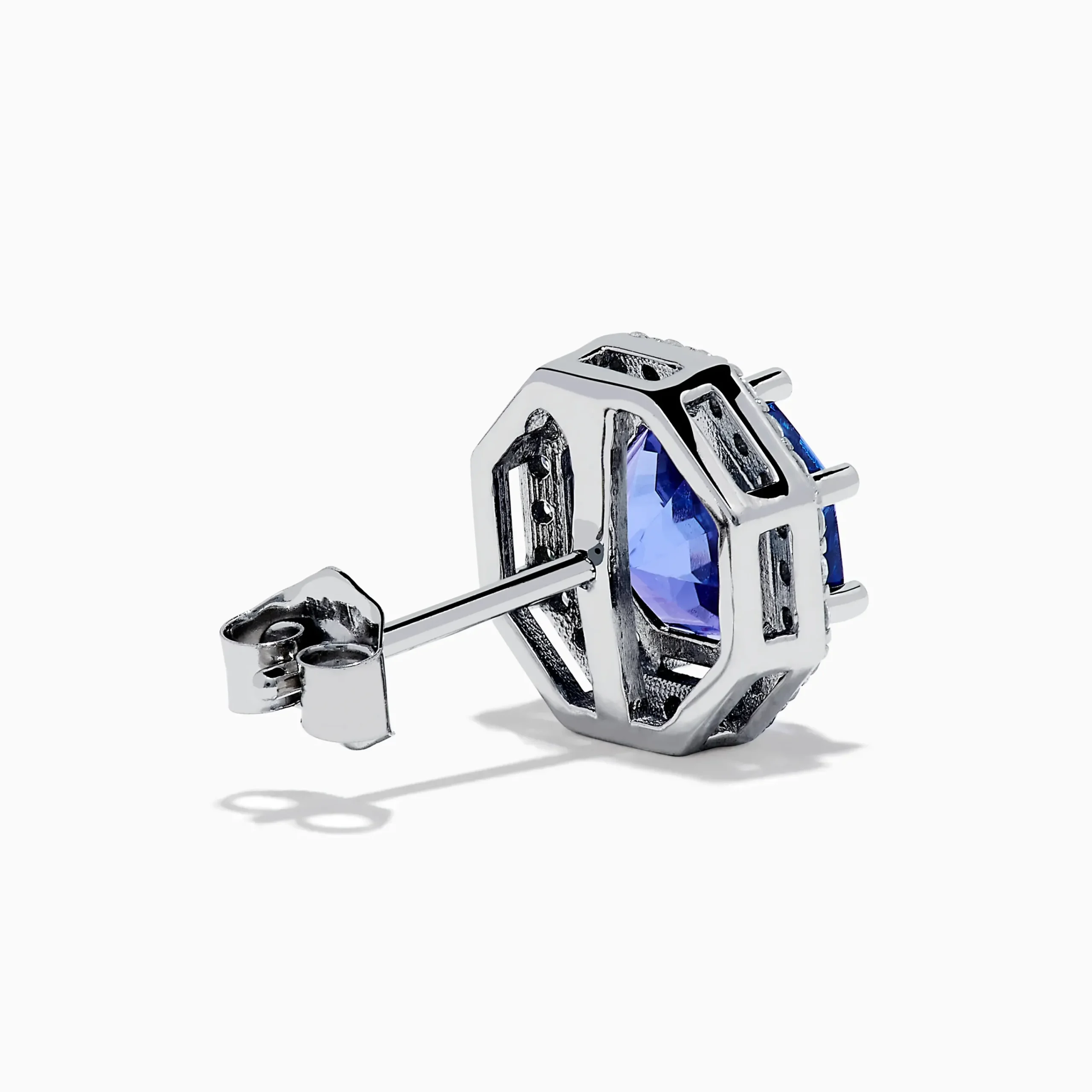 Earrings|Effy Jewelry Nahla Siri 14K Gold Octagon Cut Tanzanite and Diamond Earrngs