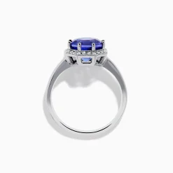 Rings|Effy Jewelry Nahla Siri 14K Gold Octagon Cut Tanzanite and Diamond Ring