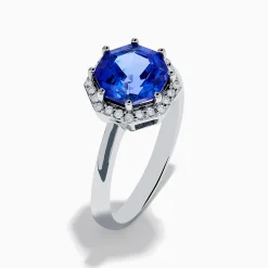 Rings|Effy Jewelry Nahla Siri 14K Gold Octagon Cut Tanzanite and Diamond Ring
