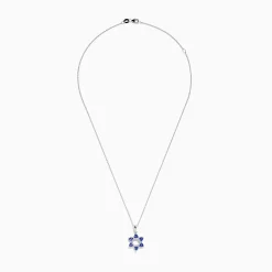 Necklaces & Pendants|BH Multi Nahla Siri 14k Gold Tanzanite and Diamond Star of David Pendant